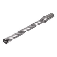 Replaceable Tip Drill: 19 to 19.9 mm Drill Dia, 192.9 mm Max Depth, 25 mm Straight-Cylindrical Shank Uses ICP Inserts, 276 mm OAL, Through Coolant