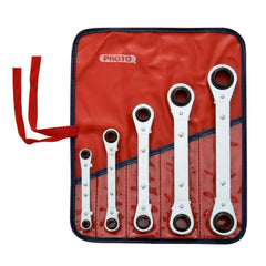 Box Wrenches; Wrench Type: Pull Wrench; Wrench Size: 1/2 in, 1/4 in, 11/16 in, 3/4 in, 3/8 in, 5/16 in, 5/8 in, 7/16 in, 7/8 in, 9/16 in; Head Type: Offset; Double/Single End: Double; Wrench Shape: Straight; Material: Steel; Finish: Chrome-Plated; Number