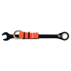 Combination Wrench: 0.375'' Head Size, 15 ° Offset 6.25'' OAL, Steel, Black Chrome-Plated