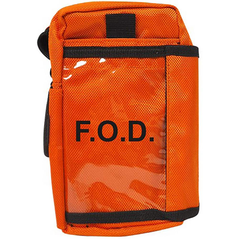 Tool Bags & Tool Totes; Closure Type: Hook & Loop; Zipper; Material: Vinyl; Overall Width: 4; Overall Depth: 2 in; Overall Height: 7.5 in; Color: Orange; Number Of Pockets: 3.000