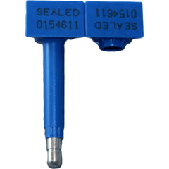 Security Seals; Type: Plastic Overmolded Bolt Seal; Overall Length (Decimal Inch): 4.00; Operating Length: 3.5 in; Breaking Strength: 2500.000; Material: Polyethylene; Color: Blue; Color: Blue; Overall Length: 4.00; Material: Polyethylene; Product Type: P