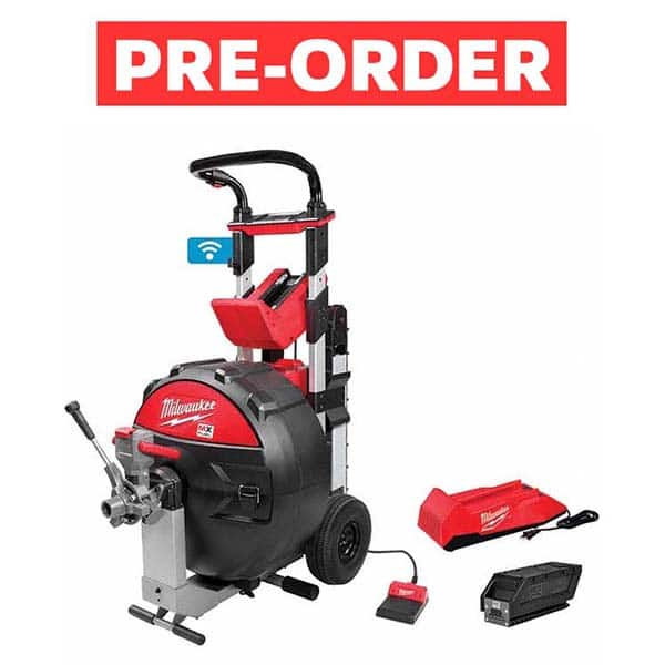 Milwaukee Tool - Electric & Gas Drain Cleaning Machines Type of Power: Cordless For Minimum Pipe Size: 3 (Inch) - Strong Tooling