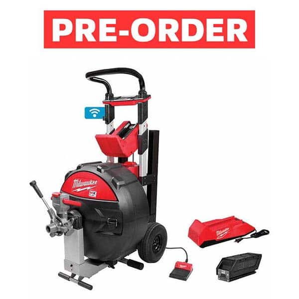 Milwaukee Tool - Electric & Gas Drain Cleaning Machines Type of Power: Cordless For Minimum Pipe Size: 3 (Inch) - Strong Tooling