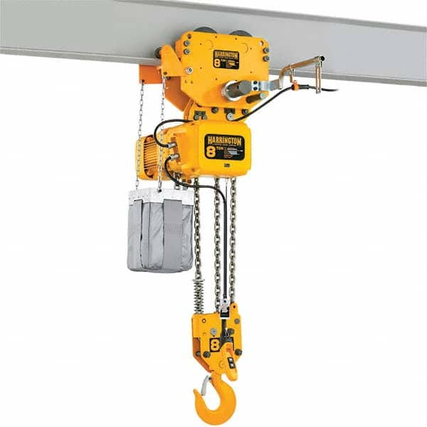 Harrington Hoist - Electric Hoists Type: Electric Chain Hoist Load Capacity (Ton): 10 - Strong Tooling