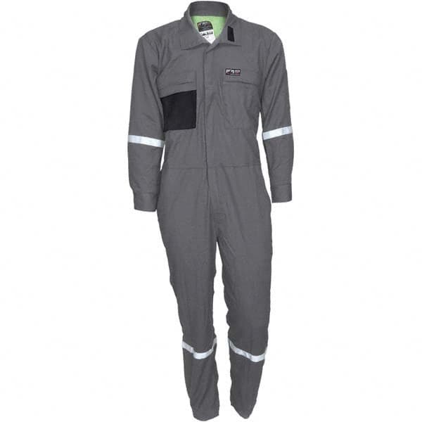 MCR Safety - Size 38 Regular Gray ASTM F1506 8.9 Cal/Cm2 CAT2 NFPA 2112 UL Certified NFPA 70E Flame Resistant/Retardant Coveralls - Strong Tooling