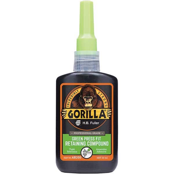 GorillaPro - 50 mL Bottle, Green, Press Fit Retaining Compound - Strong Tooling