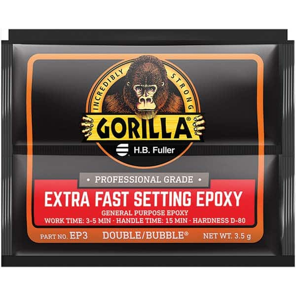 GorillaPro - Smaller than 1 oz. Foil Pack Extra Fast Setting Epoxy - Strong Tooling