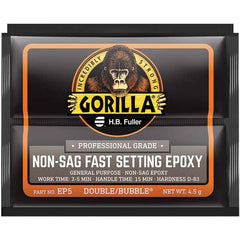 GorillaPro - Smaller than 1 oz. Foil Pack Non-Sag Fast Setting Epoxy - Strong Tooling