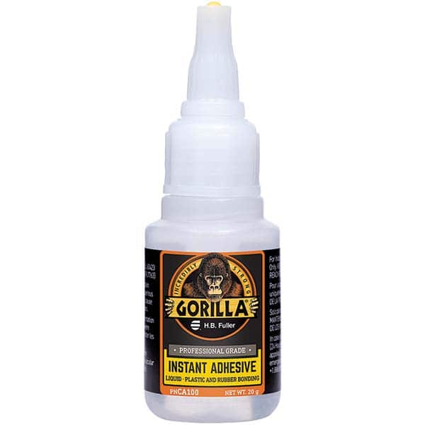 GorillaPro - 20 g Squeeze Bottle Clear Instant Adhesive - Strong Tooling