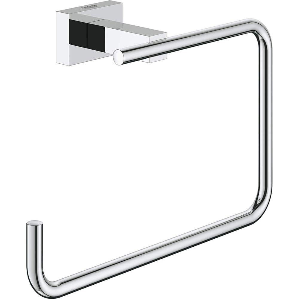 Grohe - Washroom Shelves, Soap Dishes & Towel Holders; Type: Towel Ring ; Material: Metal ; Length (Inch): 7-1/4 ; Width (Inch): 4-5/8 ; Depth (Inch): 2.32 ; Finish/Coating: Chrome - Exact Industrial Supply