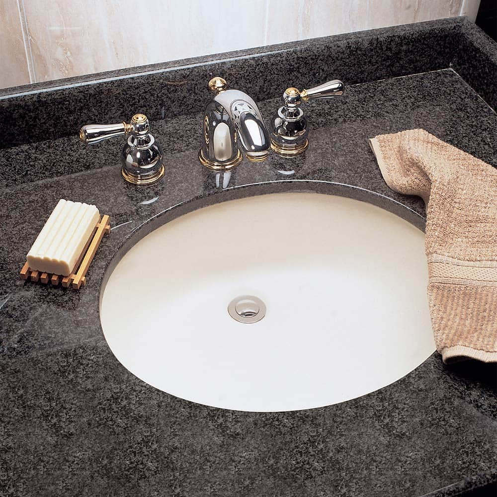 Sinks; Type: Unglazed Rim Undermount Sink; Outside Length: 17-3/8; Outside Width: 21-1/2; Outside Height: 7-1/2; Inside Length: 15-3/8; Inside Width: 19; Depth (Inch): 5-1/2; Number of Compartments: 1.000; Includes Items: Undermount Sink; Mounting Kit; Ma