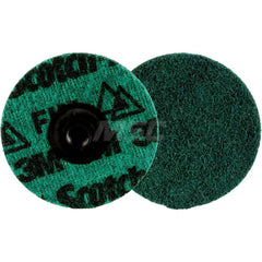 Quick-Change Disc: Roloc TS, 3″ Disc Dia, Ceramic, Non-Woven Green, Non-Woven Backed, 20,000 RPM