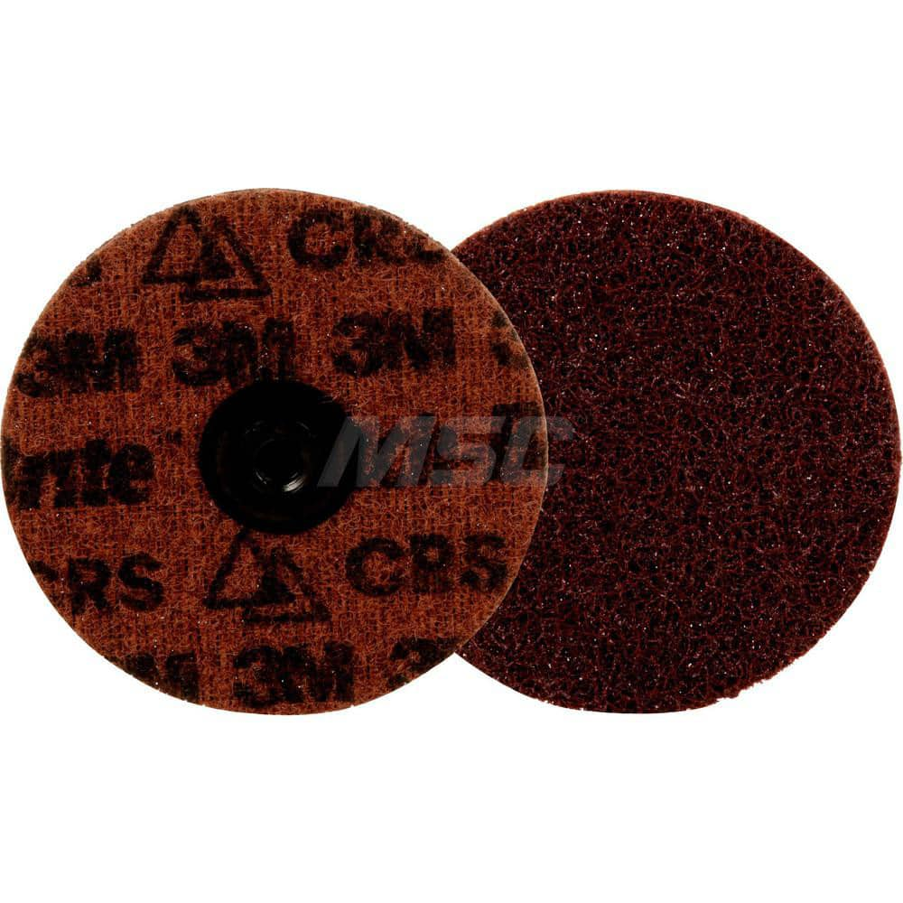 Quick-Change Disc: Roloc TS, 4″ Disc Dia, Ceramic, Non-Woven Brown, Non-Woven Backed, 15,000 RPM