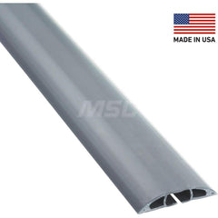 On Floor Cable Covers; Cover Material: PVC; Number of Channels: 1; Color: Grey; Overall Length (Feet): 30; Maximum Compatible Cable Diameter (Inch): 0.63