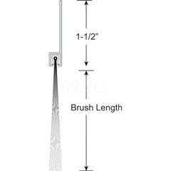 Sweeps & Seals; Product Type: Garage & Dock Door Sweep with Weather Seal; Flange Material: Anodized Aluminum; Overall Height: 4; Bristle Length: 2.5; Flange Width: 1.5000; Bristle Material: Polypropylene; Overall Length (Inch): 8.00; Length (Inch): 8.00;