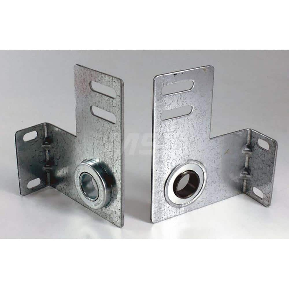 Garage Door Hardware; Type: Garage Door Bearing End Plate; For Use With: Commercial Doors; Material: Steel; Hardware Diameter: 1; Overall Width: 6; Overall Height: 6.25; Finish/Coating: Galvanized; Includes: Center of Bearing to Wall 4-3/8 in.; For Use Wi