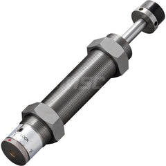 Standard-Duty Shock Absorber: 10 mm Rod Dia, 4.6 mm OD, 35 mm Stroke, M30 x 1.5 Thread 206.5 mm OAL, 60 lb Force