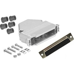 Female D-Sub RS-232 Serial DB50 Adapter Zinc Housing, Nickel-Plated, For Data Networks, Serial Data Transmission Device Management & Instrument Control