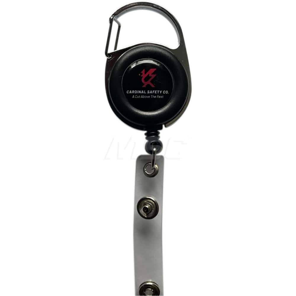 Tool Holding Accessories; Type: Tethered Tool Lanyard; Accessory Type: Tethered Tool Lanyard; Connection Type: Belt Clip; Carabiner; Extended Length: 28.00; Color: Black; Line Material: Polyester; Housing Material: Steel; Extended Length (Inch): 28.00; Co