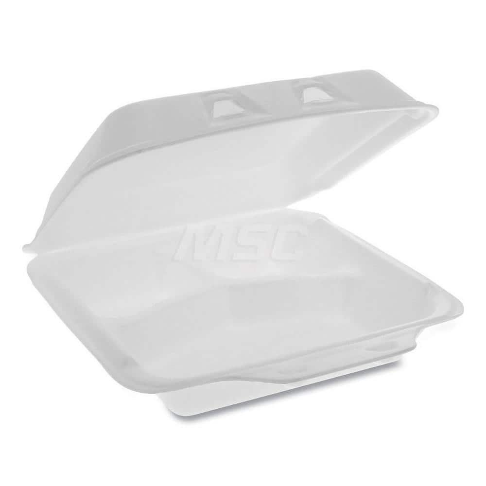 Food Containers; Container Type: Food Storage Container; Shape: Square; Overall Height: 2.63 in; Lid Type: Hinged Lid; Height (Decimal Inch): 2.63 in; Type: Food Storage Container