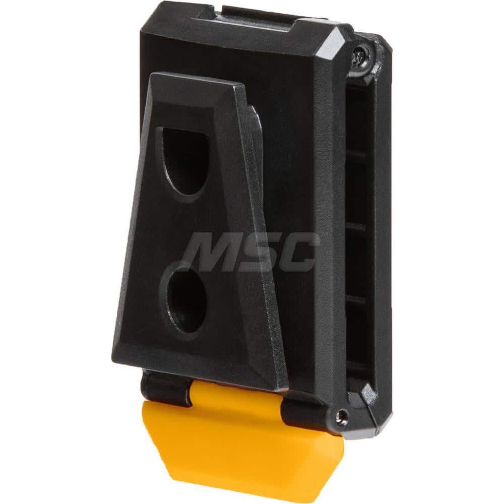 Tool Holding Accessories; Type: Tool Clip; Accessory Type: Tool Clip; Connection Type: Clip; Color: Yellow; Black; Overall Length: 0.98; Tether Style: Not Tether Capable; Length: 0.98; Length (Decimal Inch): 0.98; Color: Yellow; Black; For Use With: Clip