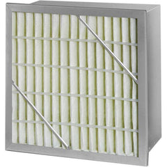 Pleated Air Filter: 20 x 20 x 12″, MERV 15, Rigid Cell Fiberglass, Galvanized Steel Frame, 500 CFM