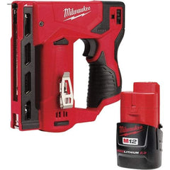 Milwaukee Tool - Staplers & Staple Guns Type: Crown Stapler Type of Power: Battery - Strong Tooling