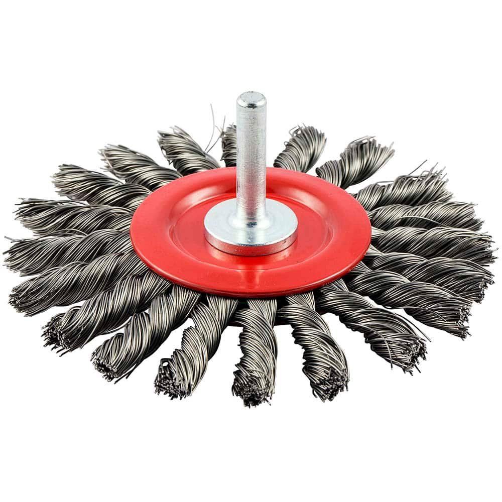 Norton - 4" OD, Standard Twist Knot Carbon Wheel Brush - Strong Tooling