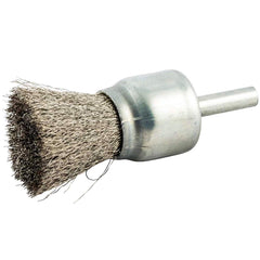 Norton - End Brushes Brush Diameter (Inch): 1 Fill Material: Stainless Steel - Strong Tooling