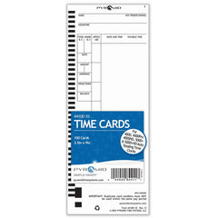 Pyramid - Time Cards & Time Clock Accessories For Use With: Pyramid Time Systems Time Clock models 4000, 400PRO, 4000HD, 400PROK, 5000, 5000HD Height (Inch): 4-5/16 - Strong Tooling