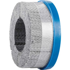 PFERD - Disc Brushes; Outside Diameter (Inch): 5 ; Grit: 320 ; Abrasive Material: Silicon Carbide ; Brush Type: Crimped ; Connector Type: Arbor ; Arbor Hole Size (Inch): 7/8 - Exact Industrial Supply