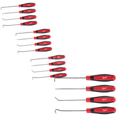 Scribe & Probe Sets; Type: Hook & Pick Set; Number of Pieces: 4.000; Contents: (4)  Offset Hook; (4) Straight Pick; (4) 90 Degree Hook; (4) Hook; Container Type: Storage Tray; Minimum Order Quantity: Metal; Overall Length (Decimal Inch): 8.30000; Material