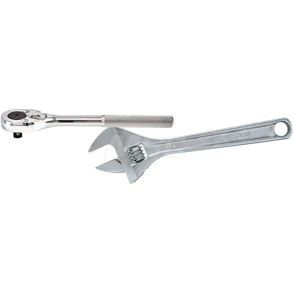 Ratchet: 1/4″ Drive, Pear Head 5-3/4″ OAL, 45 Gear Teeth, Chrome Finish