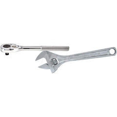 Ratchet: 3/8″ Drive, Pear Head 8-1/2″ OAL, 45 Gear Teeth, Chrome Finish