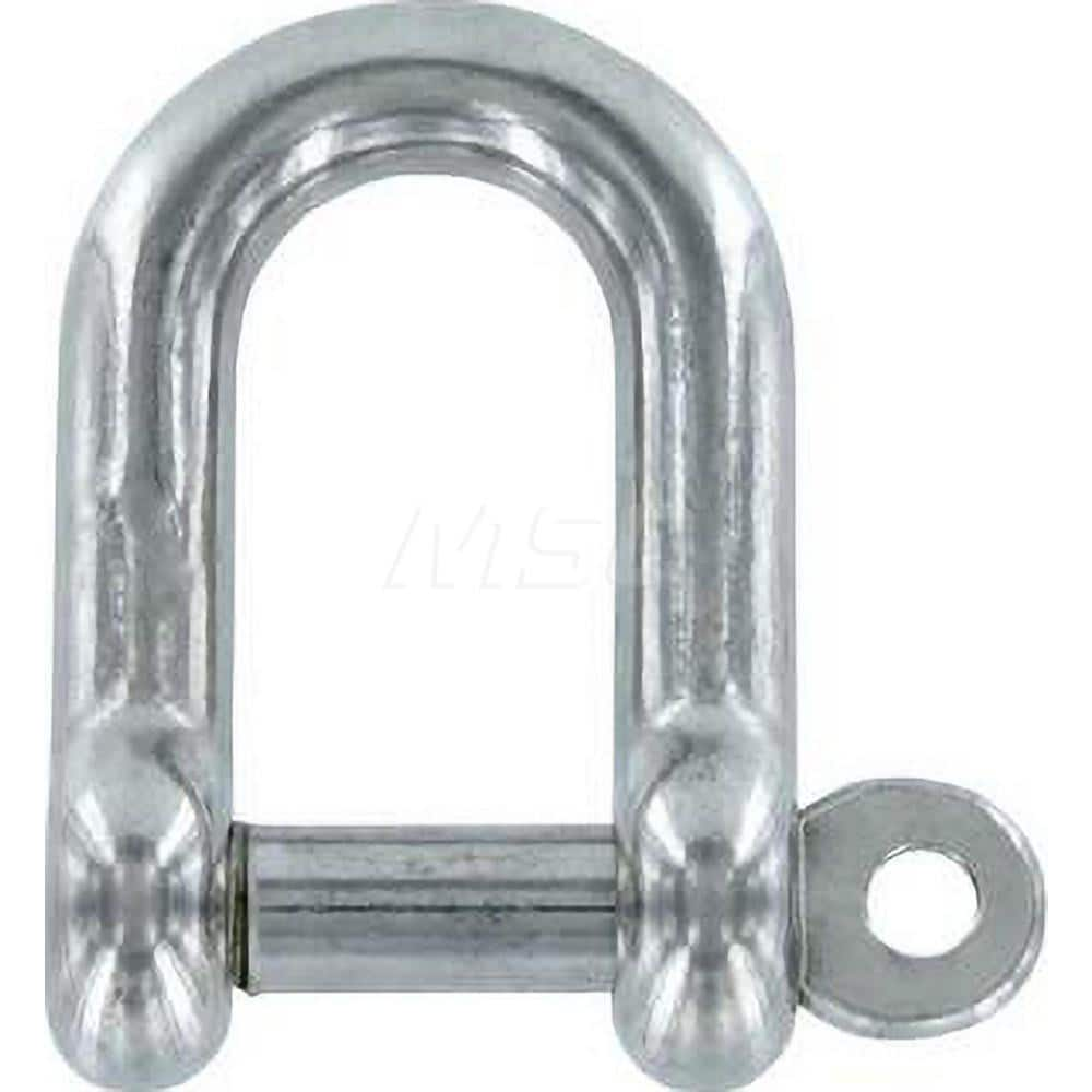 Shackle: Non-Removable Pin Stainless Steel, 5/32″ Pin Dia