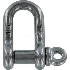 Shackle: Screw Pin Stainless Steel, 3/16″ Pin Dia