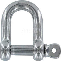 Shackle: Screw Pin Stainless Steel, 1/2″ Pin Dia