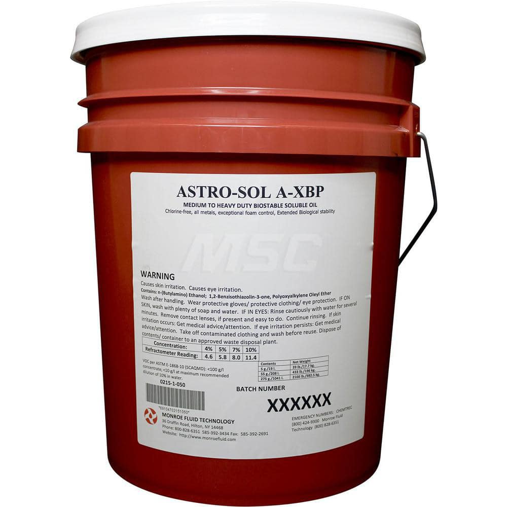 Cutting & Grinding Fluid: 5 gal Bucket Use on All Metal except Magnesium, Amber