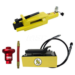 Tire Changers & Balancers; Type: Tire Bead Breaker; Rim Size: 25 - 51; Includes: Coupler; 5 qt Hydraulic Pump; Hose; Air Reducer w/6″ Whip Hose; Bead Breaker