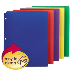 SMEAD - File Folders, Expansion Folders & Hanging Files Folder/File Type: Pocket Folders Color: Multi-Color - Strong Tooling