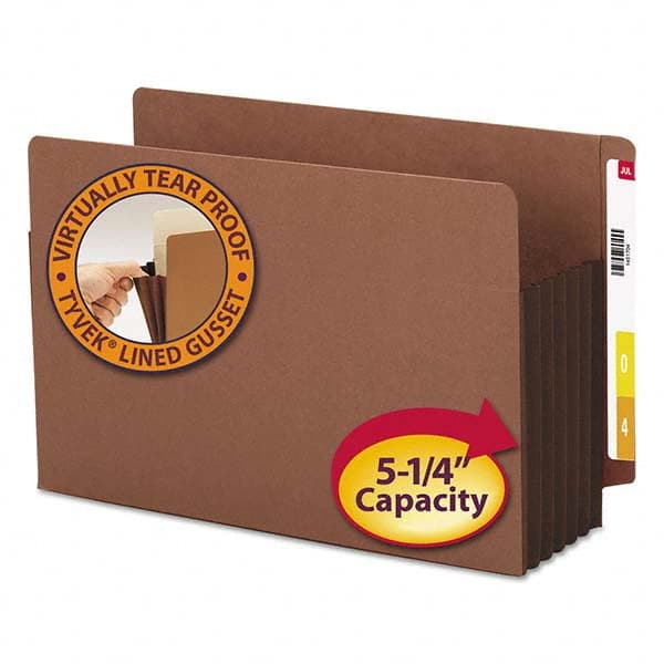 SMEAD - File Folders, Expansion Folders & Hanging Files Folder/File Type: Expanding Wallet Color: Brown - Strong Tooling