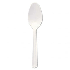 DART - Bonus Polypropylene Cutlery, 5", Teaspoon, White - Strong Tooling