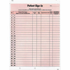 Tabbies - Note Pads, Writing Pads & Notebooks Writing Pads & Notebook Type: Sign-In Label Form Size: 8-1/2 x 11-5/8 - Strong Tooling