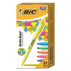 Bic - Markers & Paintsticks Type: Highlighter Color: Yellow; Orange; Pink; Green; Blue - Strong Tooling