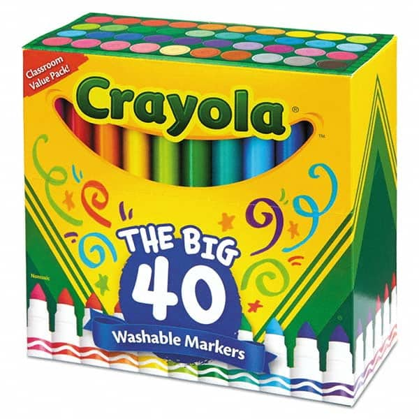 Crayola - Markers & Paintsticks Type: Washable Marker Color: Assorted - Strong Tooling