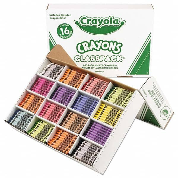 Crayola - Markers & Paintsticks Type: All Purpose Wax Crayon Color: Assorted - Strong Tooling