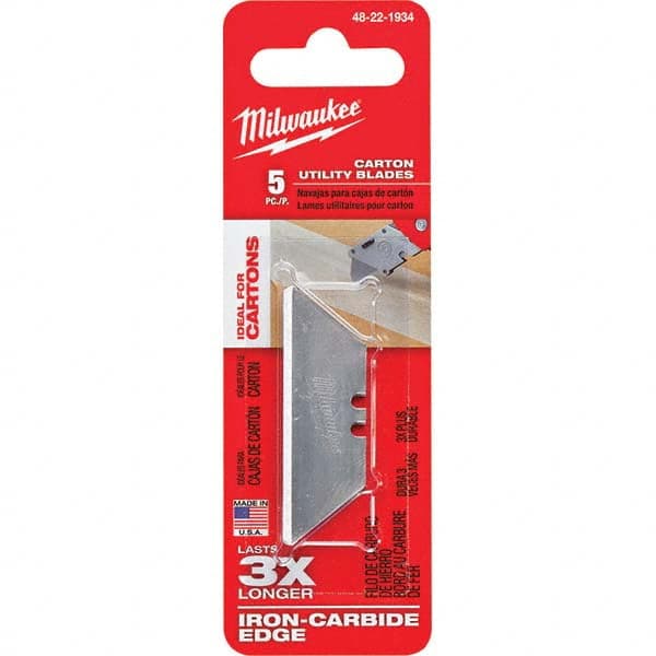 Milwaukee Tool - Knife Blades Type: Utility Knife Blade Material: Carbon Steel - Strong Tooling