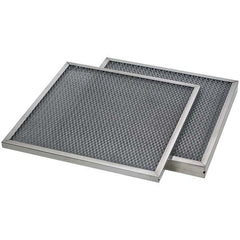 Pleated Air Filter: 24 x 24 x 2″ Stainless Steel Mesh, Stainless Steel Frame