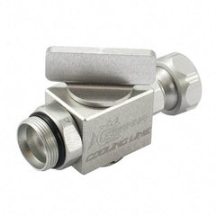 Piranha Cooling Line - Instrumentation Ball Valves Material: Aluminum Pipe Size: 0.25 (Inch) - Strong Tooling