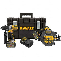 DeWALT - Cordless Tool Combination Kits Voltage: 60 Tools: Hammer Drill; 7-1/4" Circular Saw - Strong Tooling